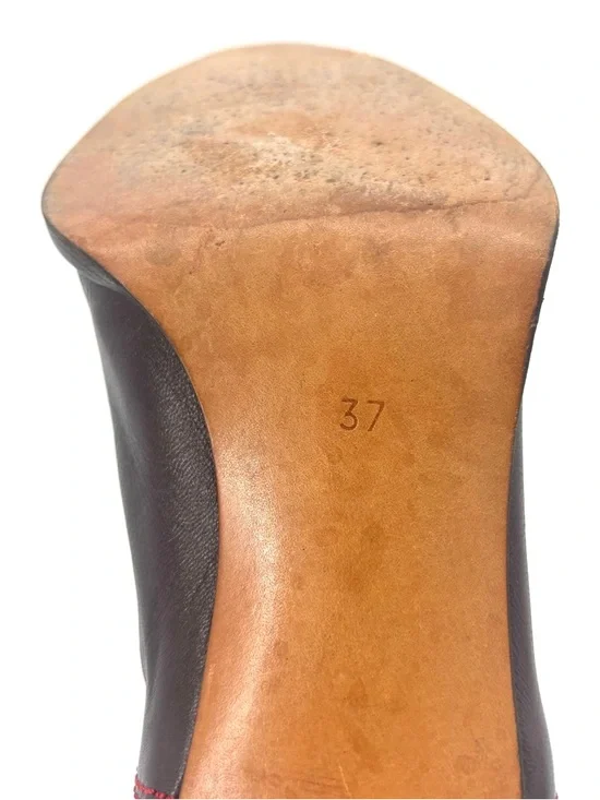 Vintage Dior John Galliano Red Snakeskin Chelsea Western Pointed Toe Boots 37 - Picture 10 of 10